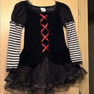 Girl’s Jester Dress/Costume With Red Accents